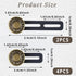 6PCS Extender Button for Jeans Pants, Silicone Pants Waist Extender Button No Sew Metal Adjustment Pants Waist Extension for Trousers Collars, Cuf...