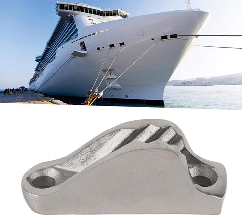 KIMISS Stainless Steel Rope Cleat, Boat Clam Cleat Rope Line Clamp Jam Grip Boat Hardware Parts Sailing Kayak Marine Accessories...