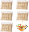 Bamboo Cocktail Forks Appetizer Fruit Food Picks 500 Pcs Food Mini Forks Wooden Cocktail Picks for Cheese Natural Bamboo Wood Party Food Fork Skew...