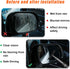Car Side Mirror Squeegee, 35.6'' Retractable Rearview Mirror Wiper, Mini Portable Auto Window Squeegee Cleaner, Universal Vehicle Glass Cleaning T...