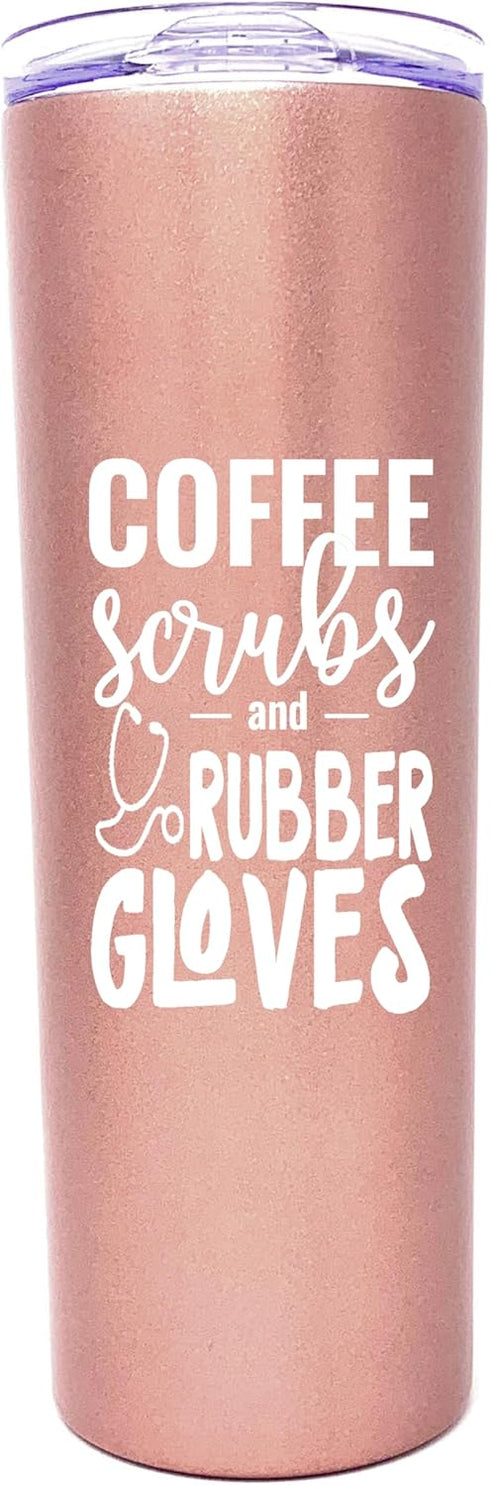 Brooke & Jess Designs Coffee Scrubs Nurse Gifts for Women - Nurse Tumbler, Cups, Mug, Water Bottle - Gift for Medical Assistant, LPN, RN, CNA, Nur...