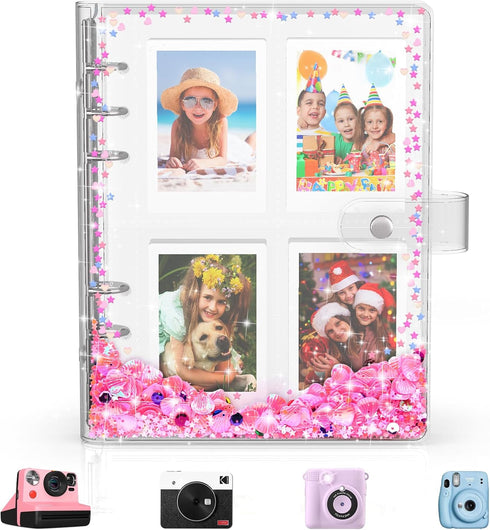 Kids Photo Album for Instax Mini, Photo Album for Polaroid, Applicable to Fujifilm Instax Mini 11 12 40 KODAK Mini Photo, Gift for 4 5 6 7 8 9 10 ...