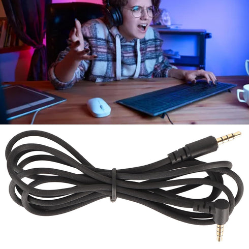 ASHATA 3.5mm Headset Extension Cable, Headpone Extension Cable for Razer V2 Pro for X for Razer Nari forGaming Headset Replacement Sound Cable...