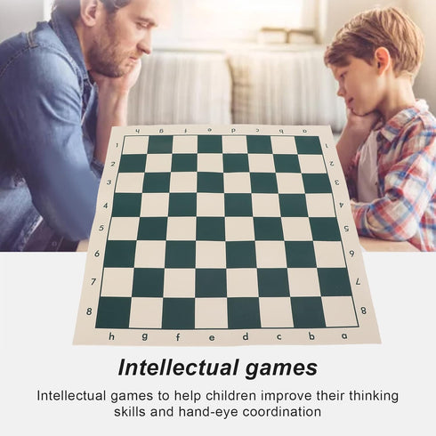 Roll Up Chess Boards, 34.5x34.5cm Portable Soft PVC Chessboard Mat for Indoor Outdoor Travel Camping Use...