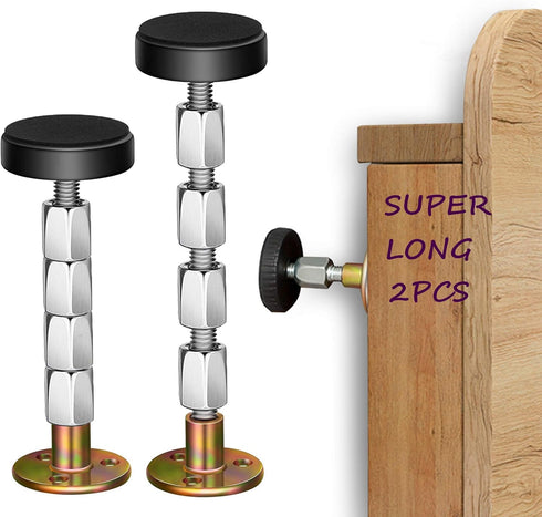 Adjustable Threaded Headboard Stoppers Fixer,Bed Frame Anti-Shake Tool,Bedside Antishake Telescopic Support Stabilizer for Room Wall, Beds, Cabine...