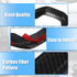 X AUTOHAUX ABS Plastic Carbon Fiber Pattern Black Interior Steering Wheel Cover Trim for Jeep Cherokee KL Grand Cherokee 2014-2020 Inner Decoratio...