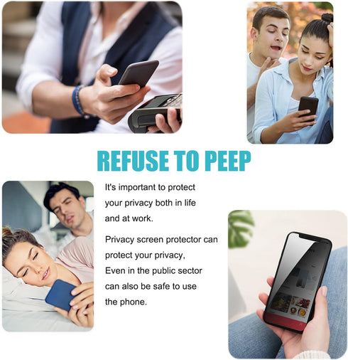 PEHAEL 2Pack for iPhone 11 Pro Max/iPhone Xs Max Privacy Screen Protector Anti-Spy Tempered Glass Film 9H Hardness Easy Installation Bubble Free [...