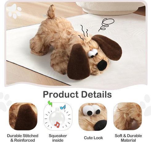 Plush Dog Toy, Squeaky & Stuffed Puppy Toy, Small & Medium Dog Toy...
