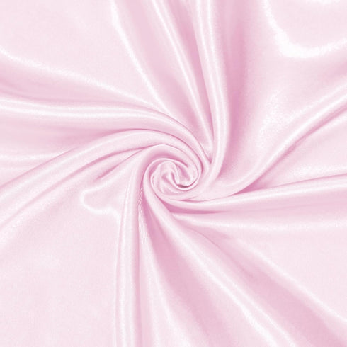 Homiest Light Pink Satin Fabric by The Yard, 1 Yard x 58 Inch Charmeuse Satin Fabric Silky & Shiny Cloth Fabric, Smooth Bridal Satin Fabric for We...