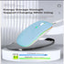 Wireless Bluetooth Mouse,LED Dual Mode Rechargeable Silent Slim Laptop Mouse,Portable(BT5.2+USB Receiver) Dual Mode Computer Mice,for Laptop,Deskt...
