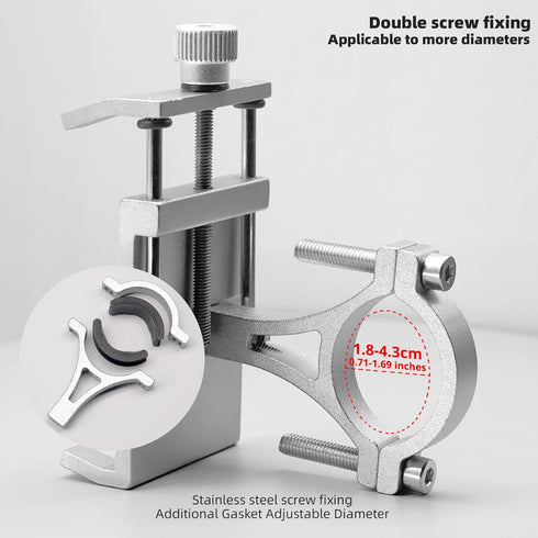 Bike Phone Holder 2 PCS Aluminum Alloy Lightweight Bicycle Motorcycle Handlebar Phone Mount Holder Universal Compatible with Phones of Different S...