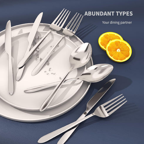 9 Piece Set Western Style Tableware Reusable Cutlery Set, Travel Paraphernalia, Stainless Steel Western Food Steak Knife, Fork, Spoon Set Portable...