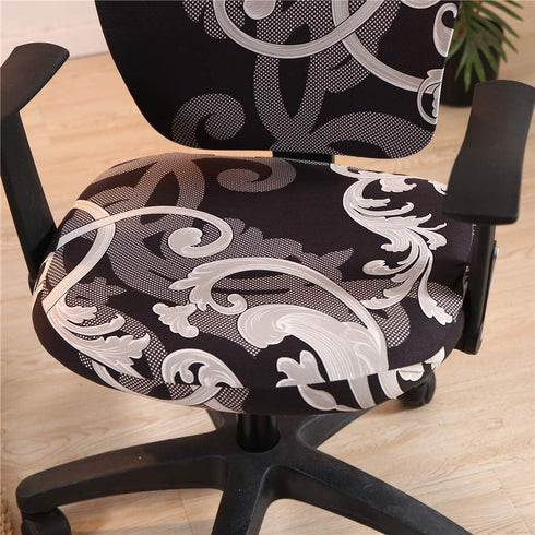 Melaluxe Computer Office Chair Covers - Protective & Stretchable Universal Chair Cover Stretch Rotating Chair Slipcover...