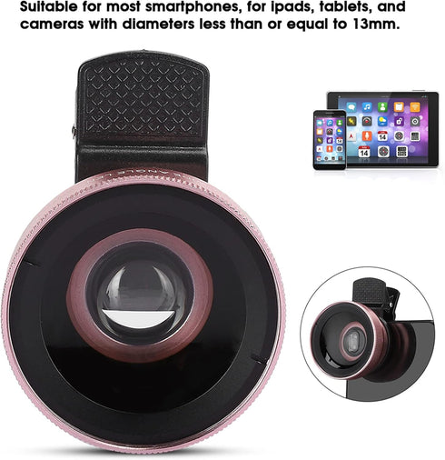 Macro and Wide Angle Lens, 2 in 1 Wide Anle Pro Lens, Pro Lens Kit for Every Lens and Creates Beautiful Landscapes...