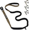 No Pull Tactical Dog Leashes for Medium Large Dogs Heavy Duty with Aluminum Frog Clip? Darkbrown 4-6FT Long&Strong Dog Leash with Car Seat Belt& S...