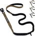 No Pull Tactical Dog Leashes for Medium Large Dogs Heavy Duty with Aluminum Frog Clip? Darkbrown 4-6FT Long&Strong Dog Leash with Car Seat Belt& S...