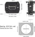 QIANRENON DB9 Panel Mount Straight Through Connector Adapter 9-pin RS232 Serial Female to Male Panel Mount Socket Converter Coupler, for Video Net...