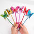 Leery 12 Pieces 3D Butterfly Ballpoint Pens,0.5mm Random Butterfly Black Ink Pens for School Office Supplies Home Bedroom Decor,Wedding, Birthday,...