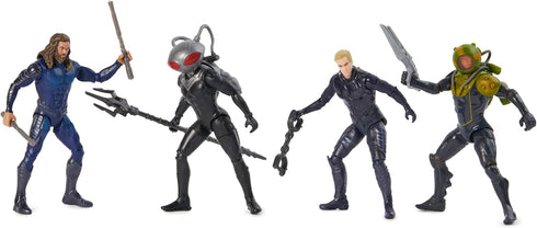 DC Comics, Aquaman Volcanic Island Pack (Amazon Exclusive), 4 Collectible Action Figures with Accessories, Superhero Kids Toys for Boys Ages 3+...