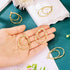 PandaHall 10pcs Light Gold Open Back Bezel Charms Epoxy Resin Pressed Flower Blank Teardrop Frame Hollow Pendants for UV Resin Jewelry Making Chok...