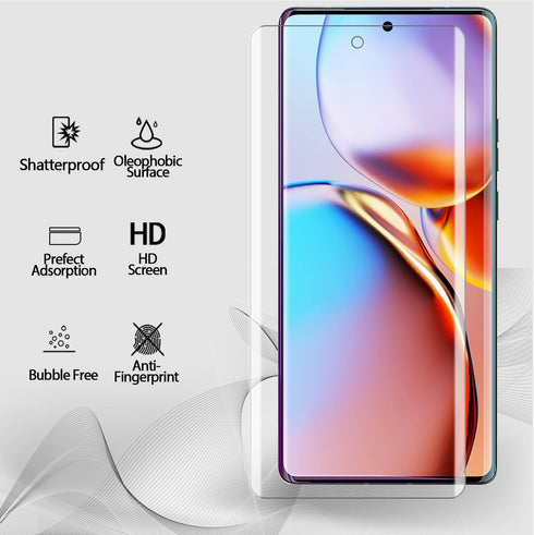 2 Pack TPU Screen Protector for Motorola Edge+/Plus 2023,Easy to Install, Support Fingerprint Unlock TPU Film for Motorola Edge+/Plus 2023, Transp...