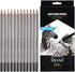 Dyvicl Professional Drawing Sketching Pencil Set - 12 Pieces Drawing Pencils 10B, 8B, 6B, 5B, 4B, 3B, 2B, B, HB, 2H, 4H, 6H Graphite Pencils for K...