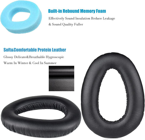 PXC 550-II Replacement Earpads PXC 550 Ear Pads Cover Cushion Earcups Parts Compatible with Sennheiser PXC550/PXC 550-II/MB660/PXC480 Headphones. ...