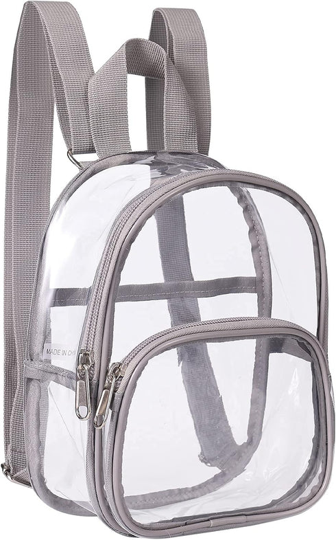 USPECLARE Clear Mini Backpack Stadium Approved for Little Boys & Girls, Transparent Backpack for Concert, Festival, Sport Events...