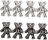 4 Sets Cute Bear Button Pins for Jeans? No Sew and No Tools Instant Pant Waist Tightener, Adjustable Jean Buttons Pins for Loose Jeans Replacement...