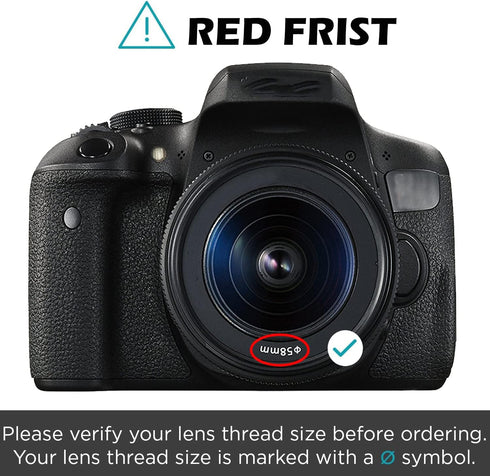 Veatree 58mm Lens Hood Set for Canon EOS 77D 80D 90D Rebel T8i T7 T7i T6i T6s T6 SL2 SL3 DSLR Cameras with EF-S 18-55mm F3.5-5.6 is STM & EF-S 18-...