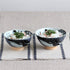 Minoru Touki White Wave Whale Blue Ceramic Rice Bowl Small Set of 2 ?4.4×H2.4in 11.29oz...