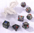 DND Metal Dice Set,Polyhedral Dice Set-Hand-Coloured Rose D&D Dice Set,Perfect in Gift Metal Box for DND Dungeons and Dragons MTG RPG Role Playing...