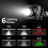 LE Headlamp Rechargeable, LED Head Lamp with 6 Modes for Camping & Hiking Gear Essentials, IPX4 Waterproof High Lumen Bright Headlight Flashlights...