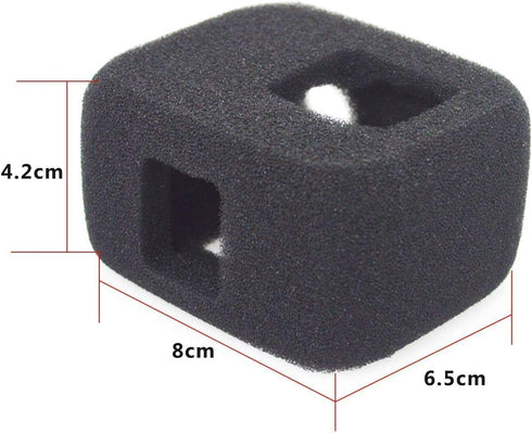 2 Pack Windshield Wind Noise Reduction Foam Sponge Cover Windproof Housing Case for GoPro Hero 7 6 5 (2018) Black Camera...