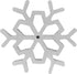O'CREME Christmas Rosette Iron Snowflake...