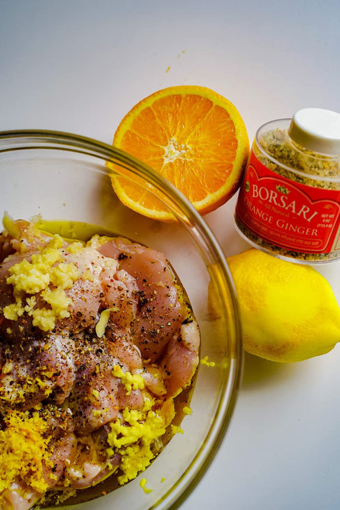 Borsari Orange Ginger Seasoned Salt - Gourmet Salt For Cooking With Orange Ginger and Herbs - Gluten Free All Natural and Keto Friendly Multi-Purp...