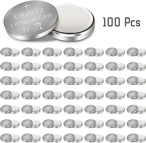 anmas rucci 100 Pieces CR2032 Lithium Battery Batteries 3V Coin Button Cell...