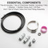 CL200 Offline Chlorinator Hose Swimming Pool Tubing Connection Kit with Saddle Connectors Clamps and Check Valve Control Valve Fits for CLX220PAK,...