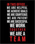 Posterizer 1 pcs-in this office we are a team-Workplace & Office Art-Motivational & Inspirational Art-Gift for Boss, Manager-decor for office wall...