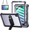 iPad Mini 6 2021 Case Waterproof with Pencil Holder, Built-in Screen Protector and Stand, Dustproof Shockproof Drop Proof Case, Rugged Full Body C...