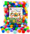 Caydo 400 Pieces 1 Inch 20 Colors Pompoms Arts and Crafts Pom Poms Balls for Hobby Supplies and Creative Craft DIY Material...