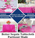 Partisout Tablecloth Square 50X50 inch Sequin Tablecloth Rustic Table Cloths Party Table Cover Circle Tablecloth Glitter Tablecloth for Birthday P...
