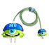 3D Cute Cartoon Charger Protector Case - Compatible for Apple 20W USB-C Power Adapter and Lightning Cable (Green Hat Mike)...