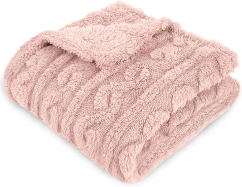 HOMRITAR Baby Blanket for Girls Toddlers 3D Fleece Fluffy Fuzzy Blanket for Baby, Soft Warm Cozy Fleece Blanket, Infant or Newborn Receiving Blank...