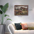 Fimtise Barn Pictures Wall Decor Old Tractor Farmhouse Canvas Painting Barn Wall Decor Framed Country Posters Home for Living Room Bedroom Bathroo...