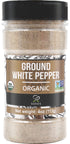 Soeos Organic White Pepper Ground, Non-GMO, Freshly Peppercorn Powder Bulk, Packed To Keep Peppers Fresh, Ready To Use Peppercorns For Refill, 4 o...