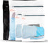 InsideSmarts Premium Mesh Laundry Bags Set of 4: Large (1 Black - 1 White), and Medium (2 White) - Elastic Gard & Rust-Proof Zipper Bags - Durable...