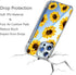 Sunflower Case Compatible for iPhone 13 Pro Max 6.7 Inch 2021, Sunflower Girls and Women Floral Clear Back Case Cover, Yellow Flower Transparent F...