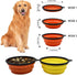 Large Collapsible Dog Bowl 35oz,2 Pack Portable and Foldable Pet Travel Bowls Collapsable Dog Water Feeding Bowls Dish with 2 Carabiners & Lids fo...