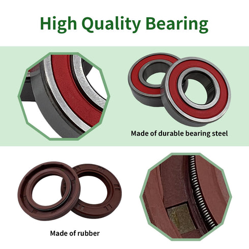 Front Wheel Bearings Seals Kit for Yamaha Raptor 125 250 350 660 700 Banshee 350 Warrior 350 Bear Tracker 250 Big Bear 250 Bruin 250 Blaster 200 Y...